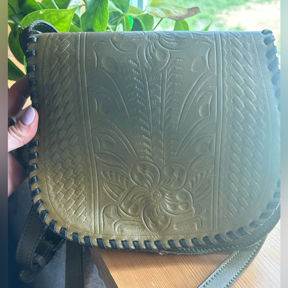 Patrica Nash Embossed Floral Leather Bag